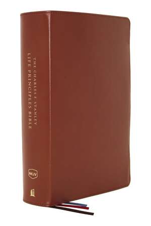 The NKJV, Charles F. Stanley Life Principles Bible, 2nd Edition, Genuine Leather, Brown, Comfort Print: Growing in Knowledge and Understanding of God Through His Word de Charles F. Stanley