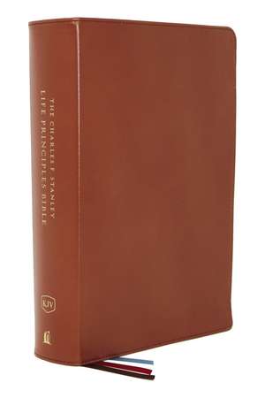 KJV, Charles F. Stanley Life Principles Bible, 2nd Edition, Genuine Leather, Brown, Comfort Print: Growing in Knowledge and Understanding of God Through His Word de Charles F. Stanley