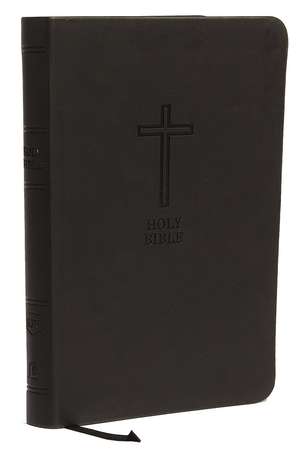 KJV Holy Bible: Value Large Print Thinline, Black Leathersoft, Red Letter, Comfort Print: King James Version: Holy Bible, King James Version de Thomas Nelson