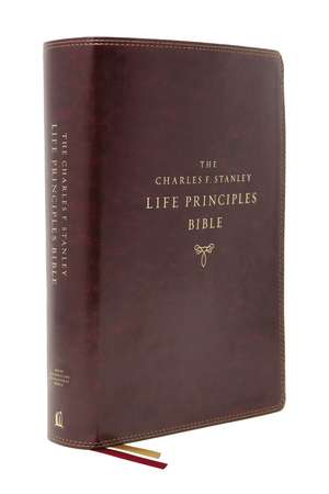 NASB, Charles F. Stanley Life Principles Bible, 2nd Edition, Leathersoft, Burgundy, Thumb Indexed, Comfort Print: Holy Bible, New American Standard Bible de Charles F. Stanley