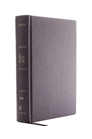 The NIV, Open Bible, Hardcover, Gray, Red Letter, Comfort Print: Complete Reference System de Thomas Nelson