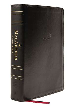 NASB, MacArthur Study Bible, 2nd Edition, Leathersoft, Black, Comfort Print: Unleashing God's Truth One Verse at a Time de John F. MacArthur