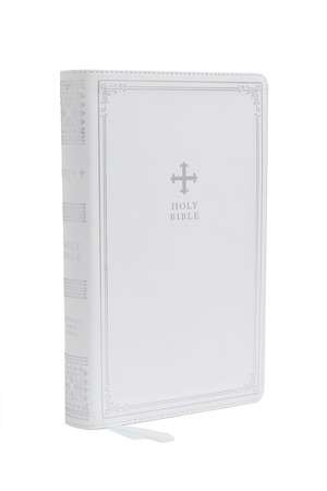 NRSV Catholic Edition Gift Bible, White Leathersoft (Comfort Print, Holy Bible, Complete Catholic Bible, NRSV CE): Holy Bible de Catholic Bible Press