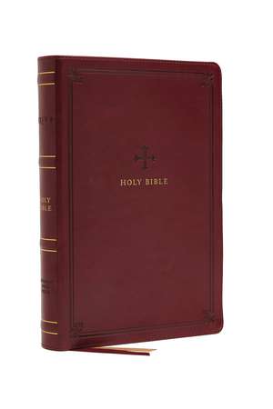 NRSV Large Print Standard Catholic Bible, Red Leathersoft (Comfort Print, Holy Bible, Complete Catholic Bible, NRSV CE): Holy Bible de Catholic Bible Press