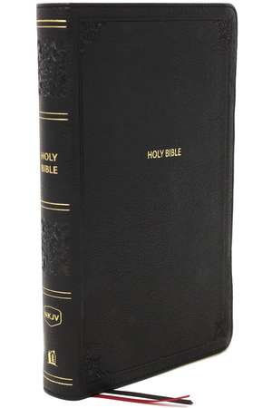 NKJV, End-of-Verse Reference Bible, Compact, Leathersoft, Black, Red Letter, Comfort Print: Holy Bible, New King James Version de Thomas Nelson