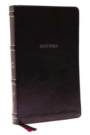 NKJV, Thinline Bible, Leathersoft, Black, Thumb Indexed, Red Letter, Comfort Print: Holy Bible, New King James Version de Thomas Nelson