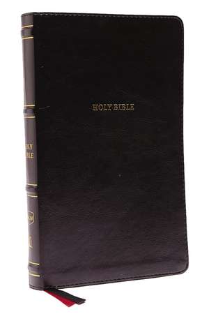 NKJV, Thinline Bible, Leathersoft, Black, Red Letter, Comfort Print: Holy Bible, New King James Version de Thomas Nelson