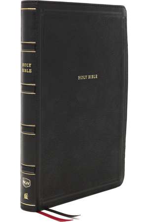 NKJV, Deluxe Thinline Reference Bible, Leathersoft, Black, Thumb Indexed, Red Letter, Comfort Print: Holy Bible, New King James Version de Thomas Nelson