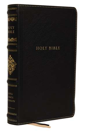 KJV, Personal Size Reference Bible, Sovereign Collection, Genuine Leather, Black, Red Letter, Thumb Indexed, Comfort Print: Holy Bible, King James Version de Thomas Nelson