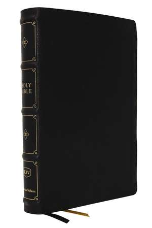 KJV, Large Print Verse-by-Verse Reference Bible, Maclaren Series, Leathersoft, Black, Comfort Print: Holy Bible, King James Version de Thomas Nelson