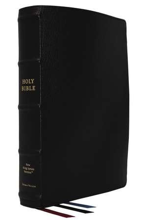 NKJV, Large Print Verse-by-Verse Reference Bible, Maclaren Series, Premium Goatskin Leather, Black, Comfort Print: Holy Bible, New King James Version de Thomas Nelson