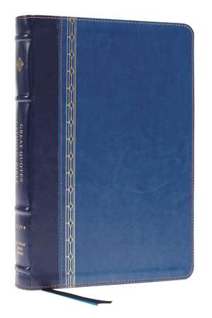 NRSVCE, Great Quotes Catholic Bible, Leathersoft, Blue, Comfort Print: Holy Bible de Catholic Bible Press