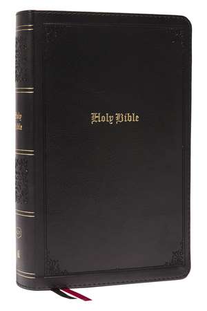 KJV Large Print Single-Column Bible, Personal Size with End-of-Verse Cross References, Black Leathersoft, Red Letter, Comfort Print: King James Version: Holy Bible, King James Version de Thomas Nelson