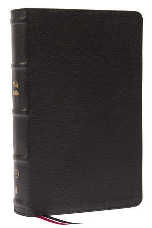 KJV Large Print Single-Column Bible, Personal Size with End-of-Verse Cross References, Black Genuine Leather, Red Letter, Comfort Print: King James Version: Holy Bible, King James Version de Thomas Nelson