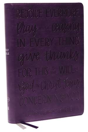 KJV Large Print Bible w/ 53,000 Cross References, Purple Leathersoft, Red Letter, Comfort Print: Holy Bible, King James Version (Verse Art Cover Collection): Holy Bible, King James Version de Thomas Nelson