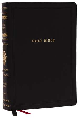 KJV, Wide-Margin Reference Bible, Sovereign Collection, Leathersoft, Black, Red Letter, Comfort Print: Holy Bible, King James Version de Thomas Nelson