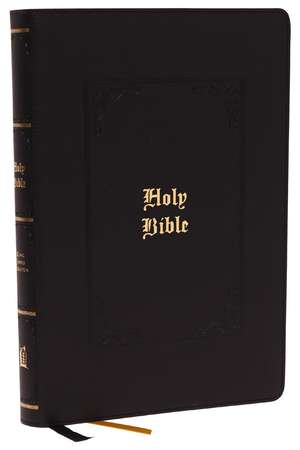 KJV Holy Bible Large Print Center-Column Reference Bible, Black Leathersoft, 53,000 Cross References, Red Letter, Comfort Print: King James Version de Thomas Nelson