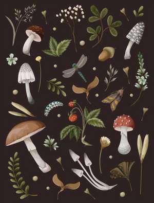 Mushroom Lined Journal de Editors of Chartwell Books