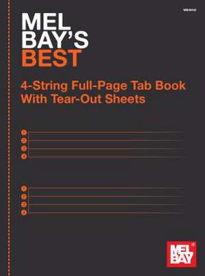 4-String Full-Page Tab Book