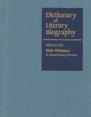 Dictionary of Literary Biography: A Documentaary Volume de Joel Myerson