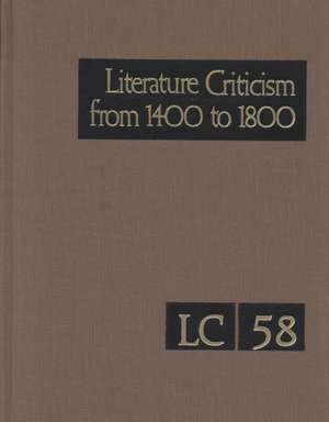 Lit Crit 1400-1800 58 de Gale Group