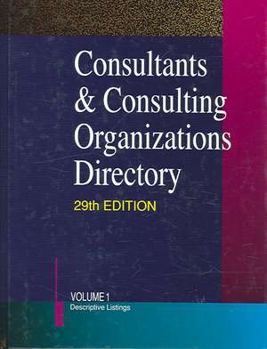 Consultants & Consulting Organizations Directory 29 2v Set de Thomson Gale