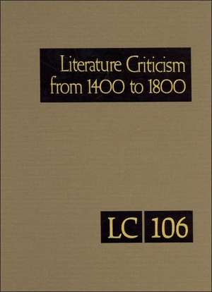 Literature Criticism from 1400 to 1800 de Thomson Gale