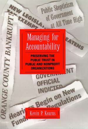 Managing Accountability de Kevin P Kearns