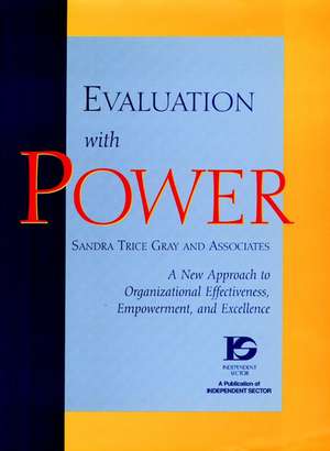 Evaluation with Power – A new Approach to Organizational Effectiveness, Empowerment, and Excellence de S Trice Gray