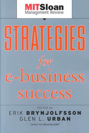 Strategies for E–Business Success de Erik Brynjolfsson