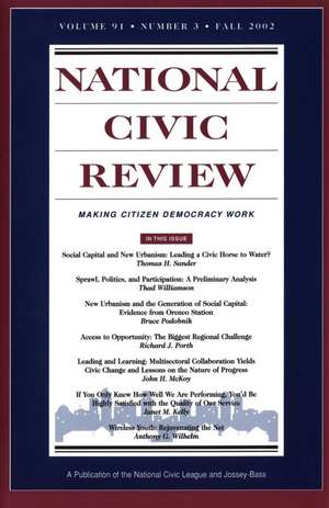 National Civic Review V91 3 Fa de NCR