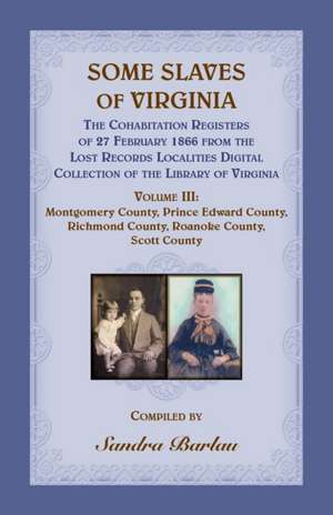 Some Slaves of Virginia The Cohabitation Registers of 27 February 1866 from the Lost Records Localities Digital Collection of the Library of Virginia, Volume III de Sandra Barlau