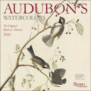 Audubon's Watercolors 2025 Wall Calendar de The New York Historical Society