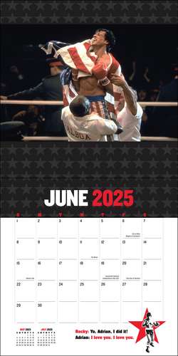 Rocky 2025 Wall Calendar de MGM