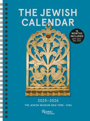 The Jewish Calendar 2025–2026 (5786) 16-Month Planner Calendar de New York The Jewish Museum