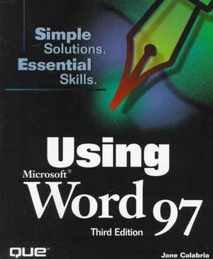 Using Microsoft Word 97 de Joshua C. Nossiter