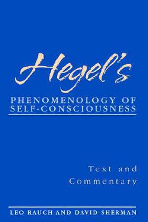 Hegel's Phenomenology of Self-Consciousness de David Sherman