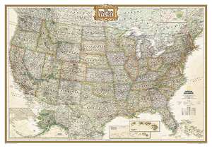 United States Executive, laminated: Wall Maps U.S. de National Geographic Maps