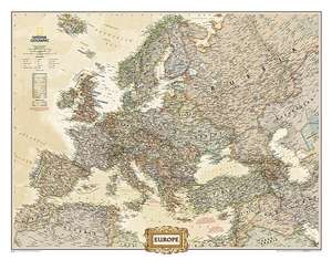 Europe Executive, tubed: Wall Maps Continents de National Geographic Maps