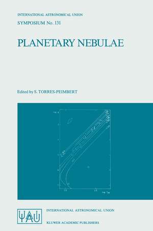 Planetary Nebulae: Proceedings of the 131st Symposium of the International Astronomical Union, Held in Mexico City, Mexico, October 5–9, 1987 de Silvia Torres-Peimbert