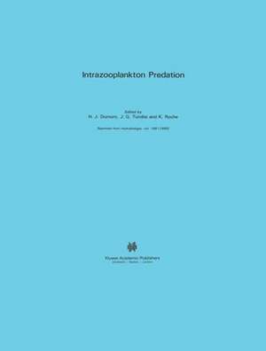 Intrazooplankton Predation de Henri J. Dumont