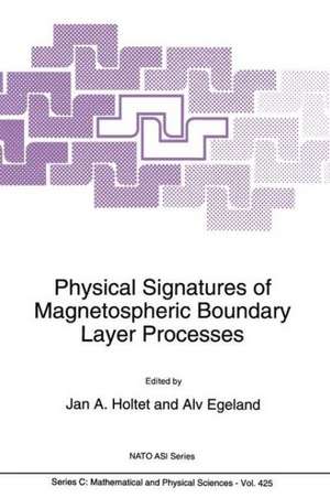 Physical Signatures of Magnetospheric Boundary Layer Processes de J. A. Holtet