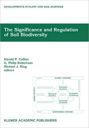 The Significance and Regulation of Soil Biodiversity: Proceedings of the International Symposium on Soil Biodiversity, held at Michigan State University, East Lansing, May 3–6, 1993 de Harold P. Collins