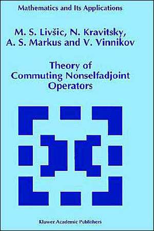 Theory of Commuting Nonselfadjoint Operators de M.S. Livsic