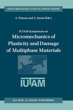 IUTAM Symposium on Micromechanics of Plasticity and Damage of Multiphase Materials: Proceedings of the IUTAM Symposium held in Sèvres, Paris, France, 29 August – 1 September 1995 de André Pineau