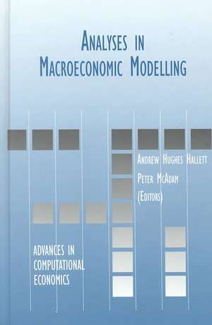 Analyses in Macroeconomic Modelling de Andrew J. Hughes Hallett