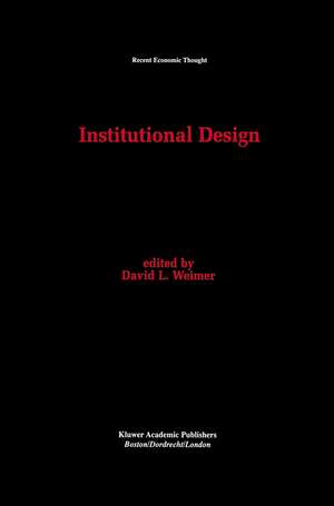 Institutional Design de David L. Weimer