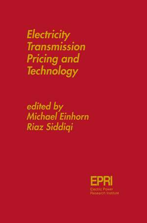 Electricity Transmission Pricing and Technology de Michael A. Einhorn