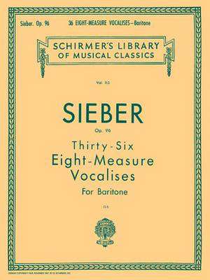 36 Eight-Measure Vocalises, Op. 96 de F. Sieber