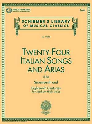 24 Italian Songs & Arias of the 17th & 18th Centuries Book/Online Audio de Hal Leonard Corp